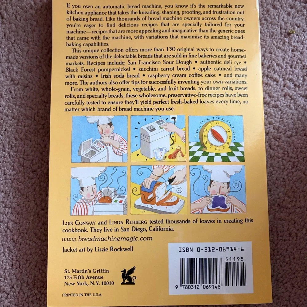 Bread Machine Magic Cookbook - Picture 2 of 2